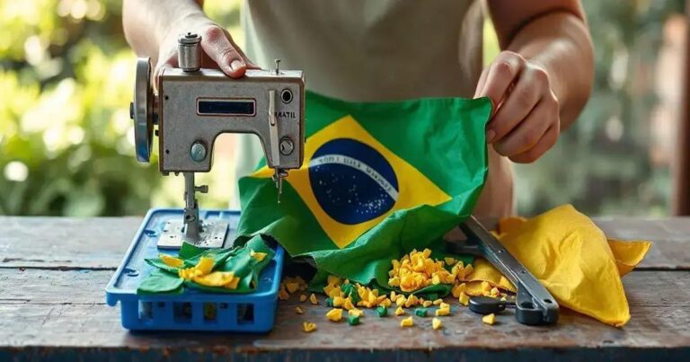 Como Fazer A Bandeira Do Brasil Com Reciclagem