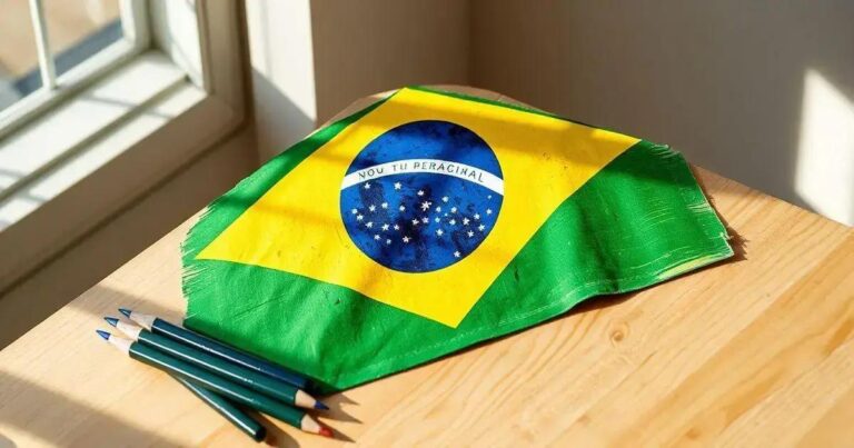 Como Fazer A Bandeira Do Brasil Em Desenho