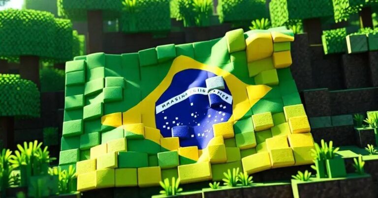 Como Fazer A Bandeira Do Brasil Minecraft