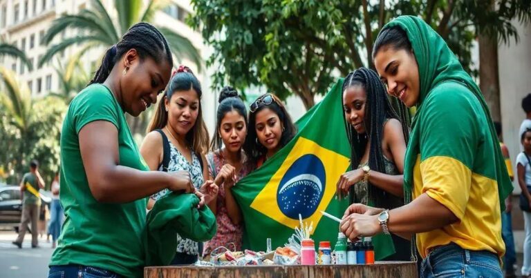 Como Fazer A Bandeira Do Brasil Na Rua