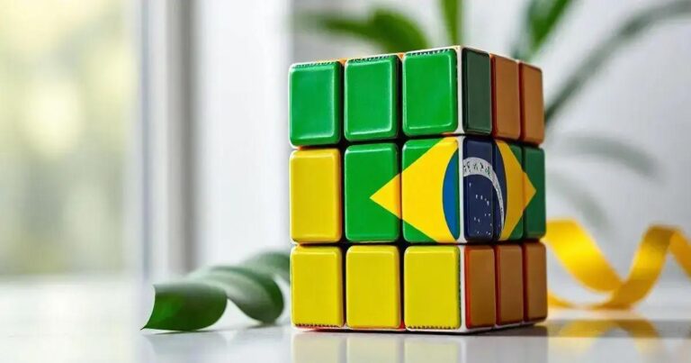 Como Fazer A Bandeira Do Brasil No Cubo Magico