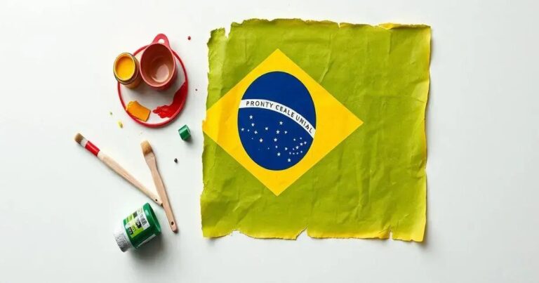 Como Fazer A Bandeira Do Brasil Usando A Criatividade