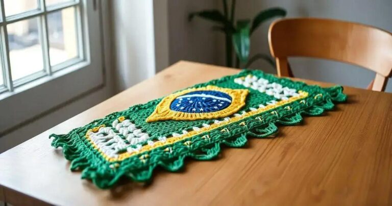 Como Fazer Bandeira Do Brasil De Croche