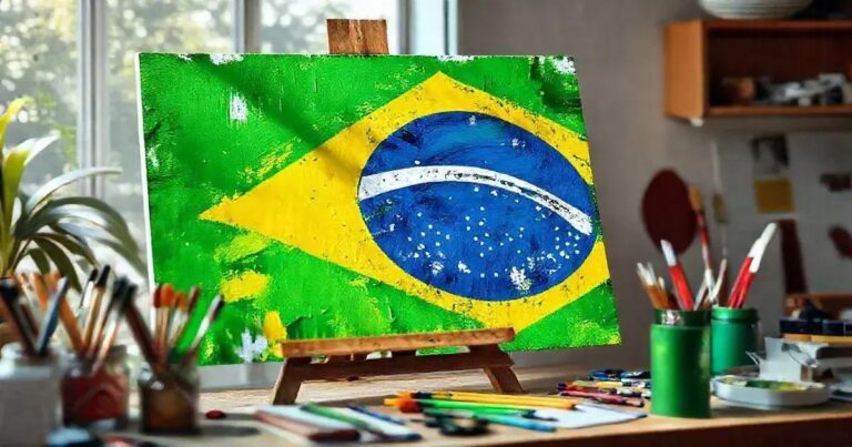 Como Fazer Bandeira Do Brasil No Paint