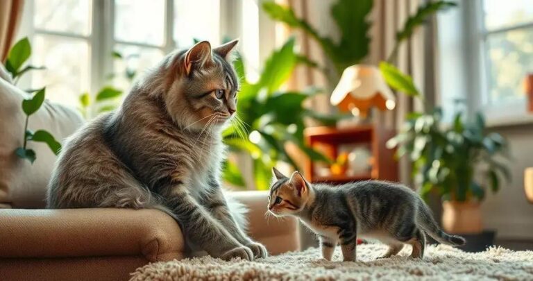 como apresentar um novo gato para o antigo
