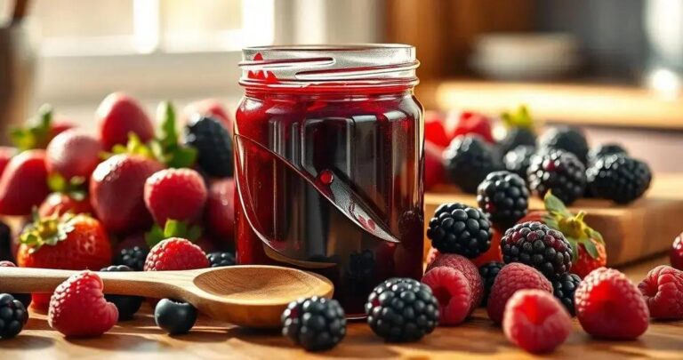 como fazer geleia frutas vermelhas fit
