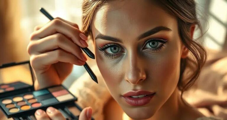 como fazer maquiagem olhos caídos