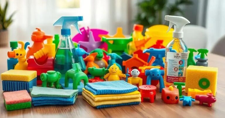 como limpar brinquedos plástico