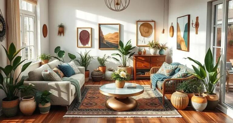 decoração boho chic