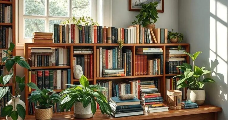 decoração com livros