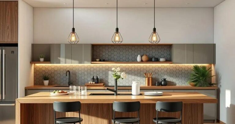 iluminação bancada cozinha