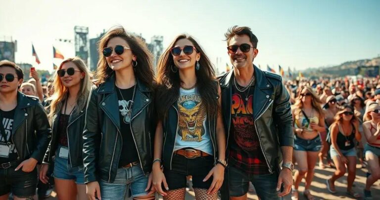 looks para festival de rock