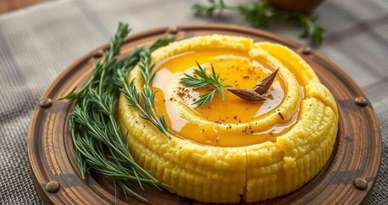 receita de polenta cremosa com molho