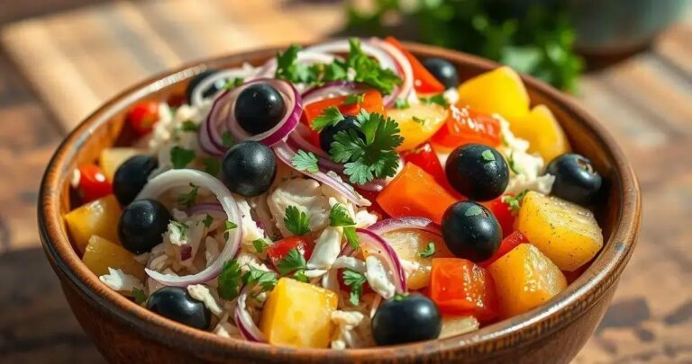 receita de salada de bacalhau