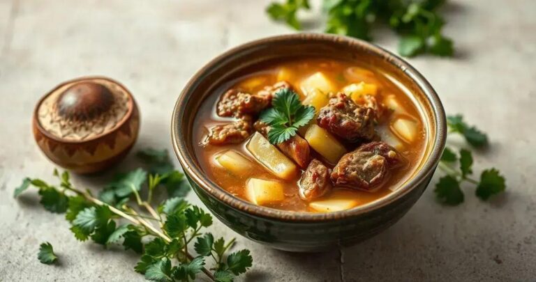 receita de sopa de mandioca com carne