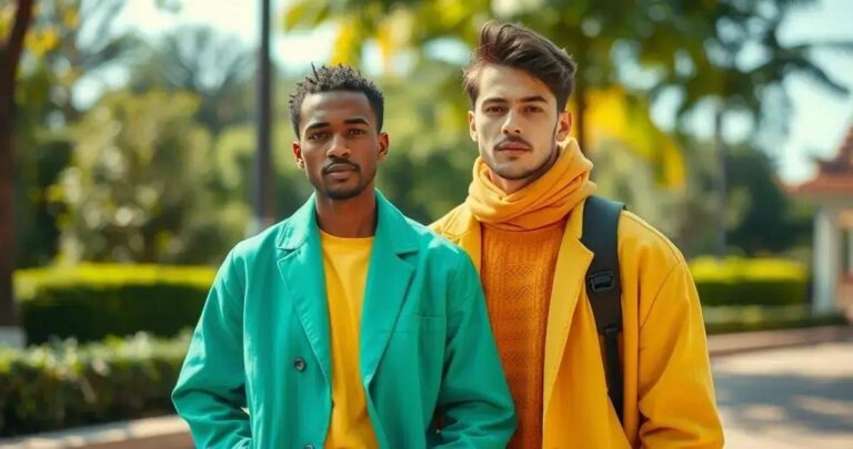 tendências de cores de roupa