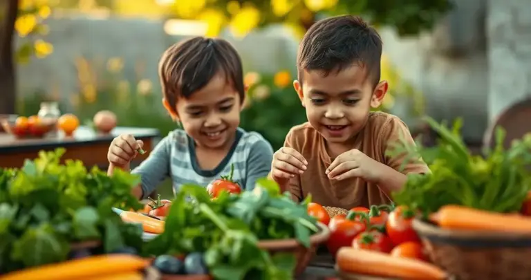 alimentação saudável para crianças