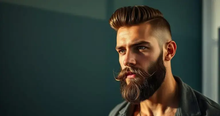barba e cabelo masculino