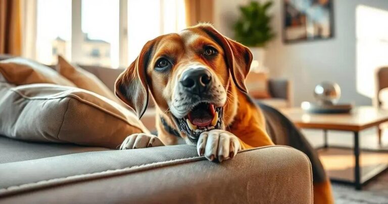 cachorro roendo os móveis