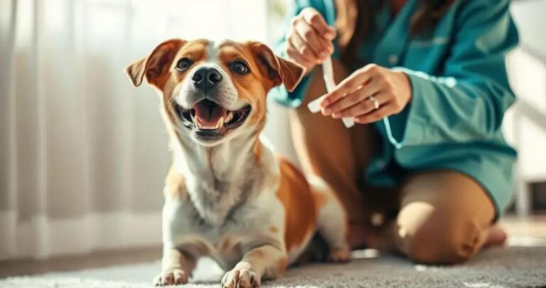 como escovar os dentes do cachorro