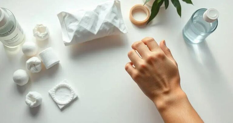 como fazer curativo pequeno corte