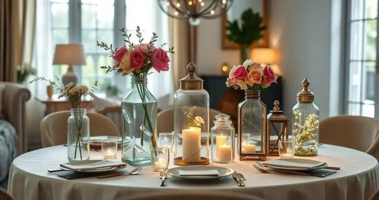decoração com garrafas