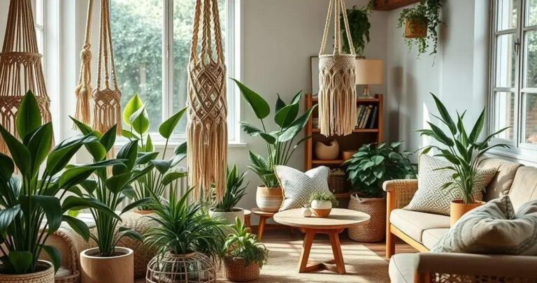 decoração com macramê