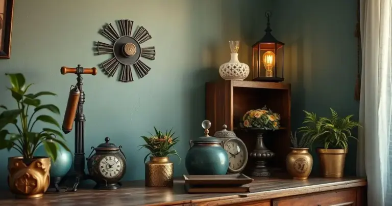 decoração com malas antigas