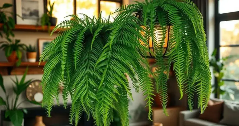 decoração com samambaias
