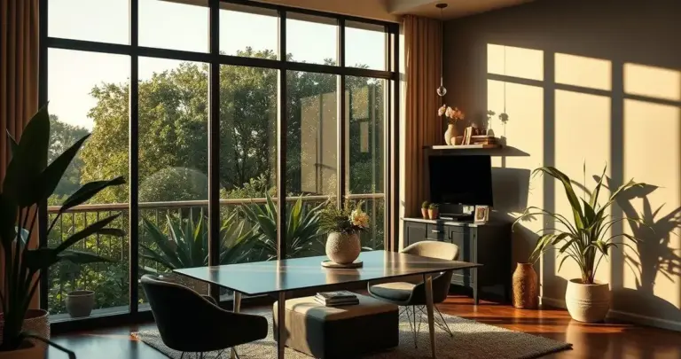 decoração com tijolos de vidro