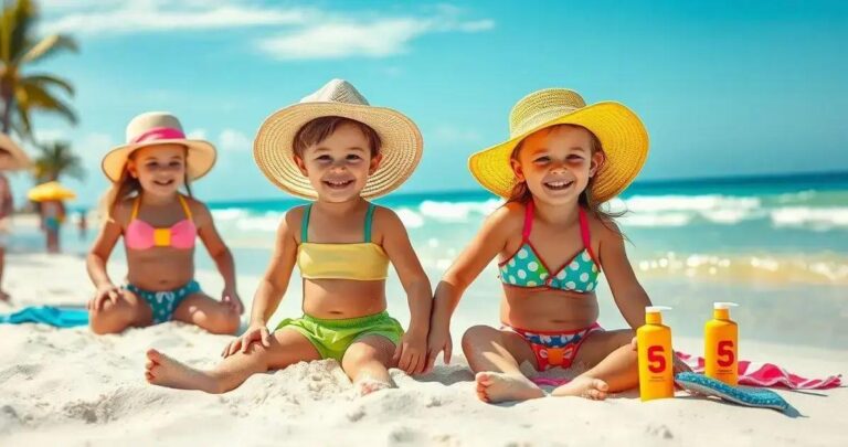 moda de praia infantil