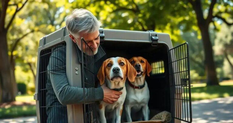 treinamento de caixa para cães